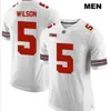 2019 new 2024 Ohio State Garrett Wilson #5 real Full embroidery College Jersey Size S-4XL or custom any name or number jersey