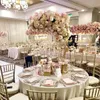 웨딩 스테이지 중심 장식 enyu933에 대 한 인기있는 판매 결혼식 골드 정신 꽃 꽃 스탠드 디자인 장식