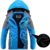 Crianças outerwear casaco quente desportivo crianças roupas impermeável à prova de vento engrossar meninos meninos de algodão acolchoado jaquetas outono e inverno lj201007