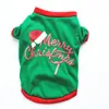 Christmas Hat Pet Clothing Cotton T Shirt Costume French Bulldog Sweatshirt Large Dog Puppy Clothes Y200917