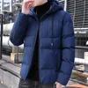 Men's Down Parkas Men Winter Winter Gross Bomber Jacket Moda Moda Slim Fit Cotton Casal acolchoado Capuz Casual Baseball Outwear Plus Size Phin22