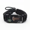 Outdoor Survival Emergency Paracord armbanden parachute koord klimt touw koord redding vrouwen mannen armband met kompas