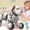 Programmerbar 2. Trådlös fjärrkontroll Smart Djur Toy Robot Dog Fjärrkontroll Toys Kids Leksaker Elektronik Leksaker LJ201105