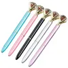 Crystal Glass Kawaii Ballpoint Pen Big Gem Ball Pens With Large Diamond School Office Supplies