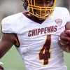 VIN 2020 CUSTOM CENTRAL MICHIGAN 축구 유니폼 NCAA 대학 KALIL PIMPLETON JACOREY SULLIVAN TYRONE SCOTT SEAN SEAN ADESANYA LAQUAN JOHNSON