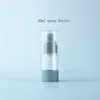 Vakuum Travel Bottle för kosmetisk Tom luftlös lotion Cream Pump Plastbehållare Spray Dispenser för resor 15ml 30 ml 50ml packning Bottl