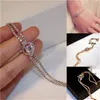 Designer brudsmycken för bröllop lyxiga guld silver strass smycken kvinnor formella klädtillbehör i lager armband239i