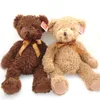 50cm 3 색 소녀를위한 귀여운 테디 베어 봉제 장난감 다른 자세와 함께 고전적인 수줍은 곰 ​​kawaii 동물 봉제 인형