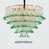 Postmodern glass chandelier lights living room restaurant designer peacock open screen chandelier lighting building leaf pendant lamps