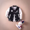 2-14T Baby Boy Clothes Boys Jacket Leather Spring Letter Boys Outwear For Children Kids Coats For Boys Baseball Sweatershirt LJ201007