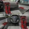 Volvo S40 V50 C30 İç Merkez Kontrol Paneli Kapı Tutucu 5D Karbon Fiber Çıkartmalar Çıkartmalar Araç Stil Accessorie301G