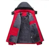 Nuovo marchio giacca invernale uomo donna moda calda giacche outdoor foderato in pile impermeabile sci snowboard cappotto plus size M-5XL 201119