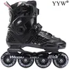 Skates de velocidade em linha sapatos de hóquei rolo sneakers rolos lâminas mulheres patins para adulto preto branco 1 linha 4 rodas treinamento1