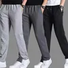 الخريف الصيف الرجال الرياضة تشغيل السراويل جيوب التدريب مرونة الخصر الركض عارضة السراويل sweatpants بلون