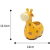 1 PZ Carino Giraffa Resina Pianta Grassa Vaso Decorativo Desktop Vaso di Fiori Mini Bonsai Fioriera Giardino di Casa Decor Y200709