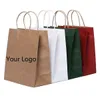 Wholesale Gift Paper Packing Craft Packaging Personalization Brand Business Shopping Bag ( Printing Fee is not Included) Q1218