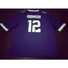2324 TCU Horned Frogs #12 Shawn Robinson real Full embroidery College Jersey Size S-4XL or custom any name or number jersey