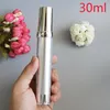 15ml 30ml Plastic Airless Lotion Pump Silver Bottles Containers Packaging DIY Refillable Bottles 100pcs