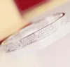 Luxurious quality Punk band bracelet with all diamond for women and mother birthday gift in 16# 17# size wedding jewelry gift free shipping