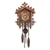 Vintage Wooden Hanging Cuckoo Wall Clock för vardagsrum Hem Restaurang Sovrum 220115
