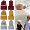 Partihandel - Kvinnors höst vinterhatt och halsduk set stickade mössor hattar ring halsduk för barn beanie hatt män förälder-barn 2 stycken