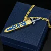 Game The Legend of Zelda Sky Sword Necklace Rimovibile Master Sword Spendial Gold Catena Gold Collane per donne Uomo Gioielli Cosplay15683148