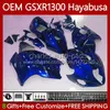Kroppsinjektion för SUZUKI GSXR 1300 CC Hayabusa GSXR1300 08 2008 2009 2010 2011 2012 2013 77NO.222 1300cc GSXR-1300 14 15 16 17 18 19 GSX Pearl Blue R1300 08-19 Fairing