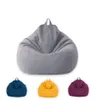 Paresseux Pouf Canapés Couverture Chaises Sans Remplissage Chaise Longue Siège Pouf Puff Asiento Couch Tatami Canapé Couvre Gris 201120