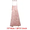 Kitchen Cooking Apron Plaid Flowers Printed Home Sleeveless Cotton Linen Aprons for Men Women Baking Accessories 53*65cm WLY BH4592