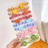 Kawaii Cartoon Princess Neonate Bambini Elastici in gomma per accessori Cravatte Fasce per capelli dolci Fasce per capelli Scrunchies regalo