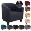 1x Spandex Elastic Coffee Tub Sofa Armchair Seat Cover Protector Washable Furniture Slipcover Easy-install Home Chair Decor2329