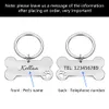 Anti-Toble Personalized Pet Id Tag Tag Собака Ошейник Выгравированные домашнее животное Идентификатор Имя для Cat Щенок Собака Воротник Тур Подвеска Воротник ПЭТ Аксессуары