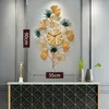 Stor lyxväggklocka Creative Art Silent Chinese Design Quartz vardagsrum Väggklocka Reloj de Pared Home Decoration DB60WC7128727