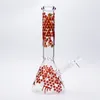 11 pouces Arrive bécher bong main peinture abeille verre pipe à eau épais dab rigs plates-formes pétrolières cool recycleur