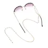 Gli occhiali da sole della perla della protezione del fiore del metallo incatena gli accessori di modo della catena degli occhiali che appendono la corda di vetro del collo 12PCS/LOT Commercio all'ingrosso