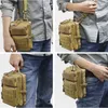 Taktisk EDC Bag Pouch Universal Army Militär Zipper Molle Hip Waist Ficka Utomhus Camping Jakt Tillbehör Bröst S 220104