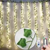 12pcs piante artificiali fiori decorativi ghirlande liana LED foglia ghirlanda seta rattan foglia vite appesa per la casa soggiorno decorazione accessori rampicante