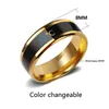 Smart temperature jewelry stainless steel ring titanium bottle opener ring