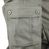 Erkek Kargo Pantolon Erkek Casual Çok Cepler Askeri Büyük Boy 44 Taktik Pantolon Erkekler Dış Giyim Ordu Düz Uzun Pantolon Slacks 201125