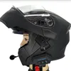 オートバイBluetooth 42 Helmet Intercom Wireless Headsetハンド電話電話キットステレオアンチインターファレンスインターホン7058369