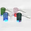 Accessori per fumo di vetro di vetro maschio 14mm con accessori con contenitore del silicone colorato di 5ml Recuperatore di cenere della femmina di recuperatore per le piattaforme di Bong DAB