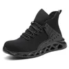 New exhibition fashion Work Safety Shoes Men's Steel Toe Cap Protective Indestructible Boots Plus Size sneakers 201223