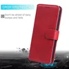 Dla iPhone'a 12 Mini 11 Pro Max Leather Portfel Phone Case Slots Slots do Samsung S20 FE A71 A42 Huawei Moto Sony