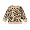 Pojke tjej höst vinter tröja barn besättning nacke leopard tryck mönster mode hålla varma pullover hoodies 2020 nytt mönster 16Zy J2