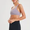 Yoga fördubblar nylon Ny sportbh -korsning Sexig Lu Yoga Kvinnor underväder stötsäker körning fitness lu bh träning gym clot9800735