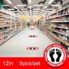 Market Floor Marking Tape Keep Distance Sign Public Occasions Sticker For School Line up Whole26241191633