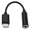 Słuchawki Headphone Jack Adapter Converter Cable Typ C do 3,5 mm Audio Aux Connector Adapter z Torba OPP dla Samsung Huawei