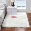 Imitatie Wol Tapijt Pluche Woonkamer Slaapkamer Bont Rug Wasbare Seat Pad Fluffy 40 * 40cm 50 * 50 cm Soft tapijten HH21-574