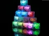 LED Ice Cubes Bar Flash Auto Changing Crystal Cube Water-Actived Light-up 7 Color For Romantic Party Wedding Xmas Gift KD1