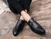 عالية الجودة نمط الأفعى مطبوعة اللباس رجالي أحذية أشار تو احذية رسمية الرجال الانزلاق على الجلد شقة متعطل Zapatos هومبر